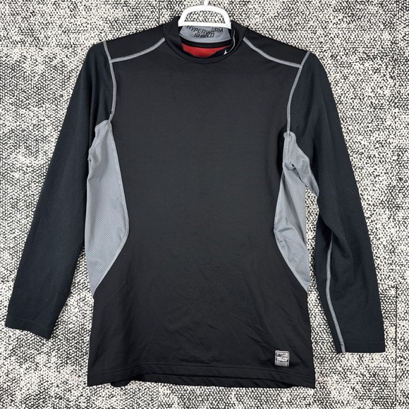 Nike Pro Combat Long Sleeve Fitted Shirt Mens Large Dri Fit Hyperwarm Shield - Picture 1 of 8